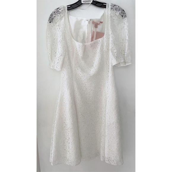 NWT Brock Collection White Temple Lace Mini Dress Made in Italy 2​​​​​ - Picture 2 of 11